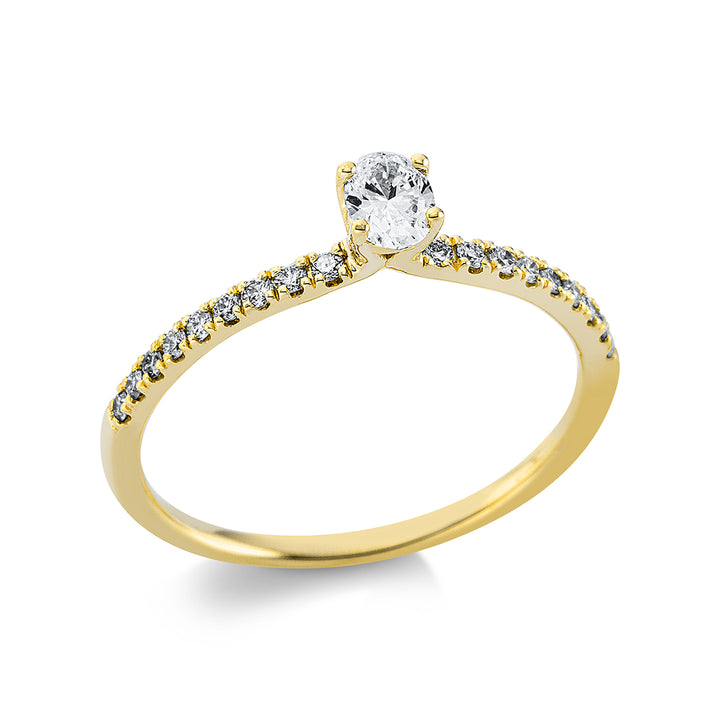 Solitaire mit Besatz Ring - 1AJ69