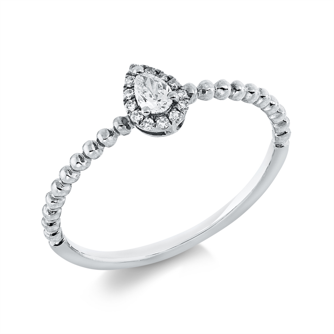 Solitaire mit Besatz Ring - 1BF10