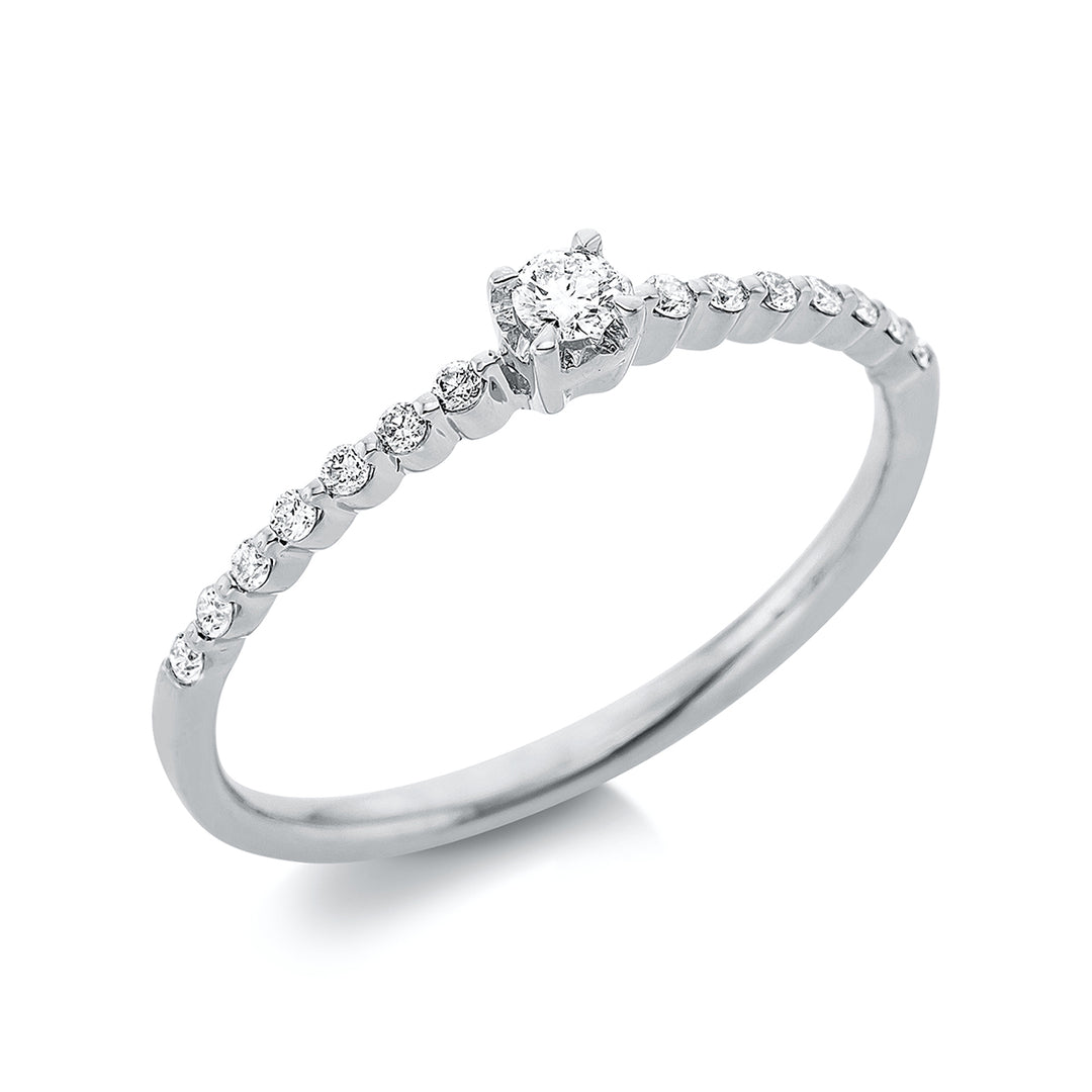 Solitaire mit Besatz Ring - 1BF31