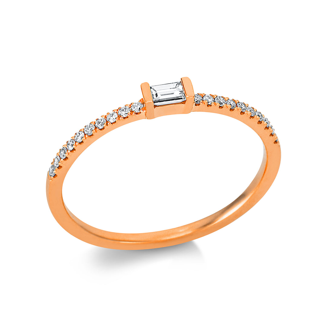 Solitaire mit Besatz Ring - 1BH49