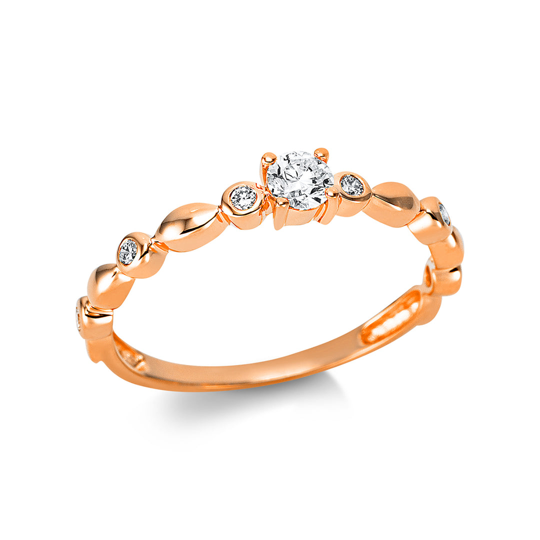 Solitaire mit Besatz Ring - 1BH87