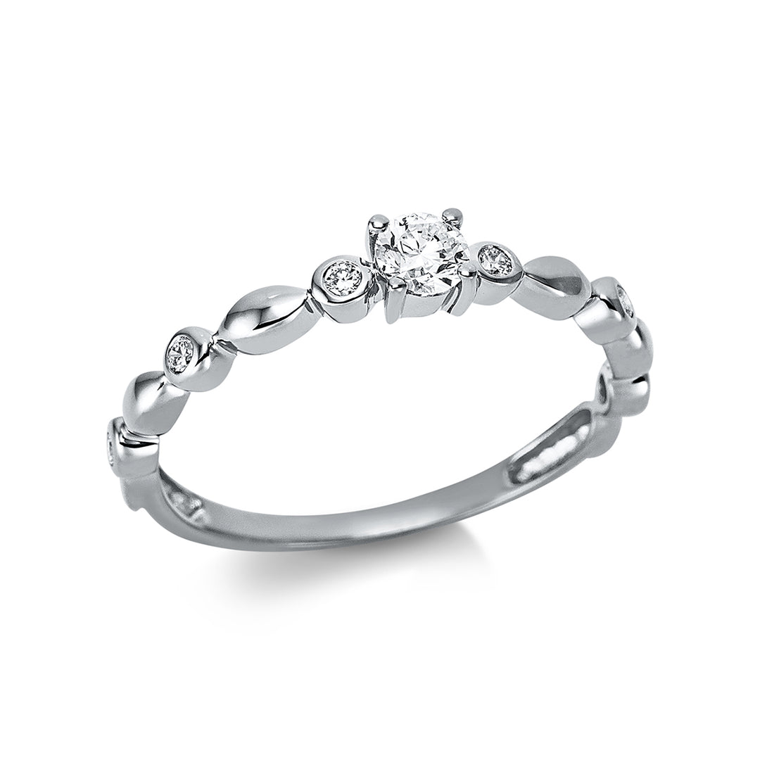 Solitaire mit Besatz Ring - 1BH87
