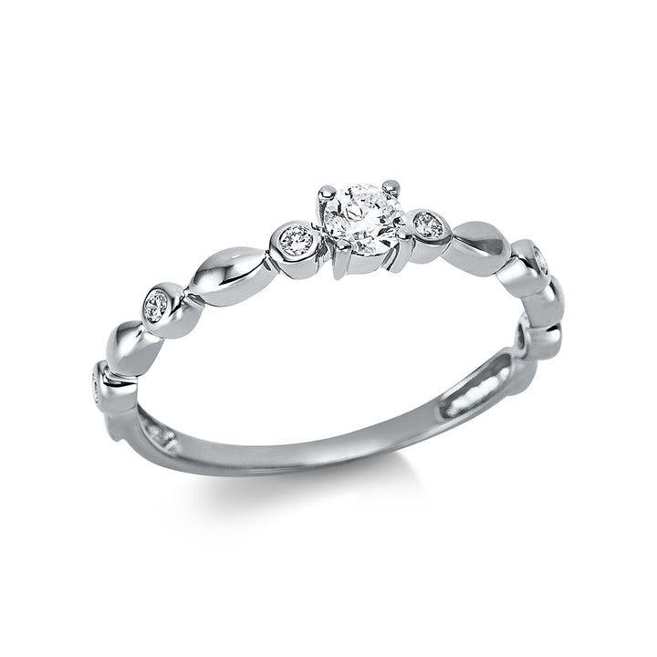 Solitaire mit Besatz Ring - 1BH87