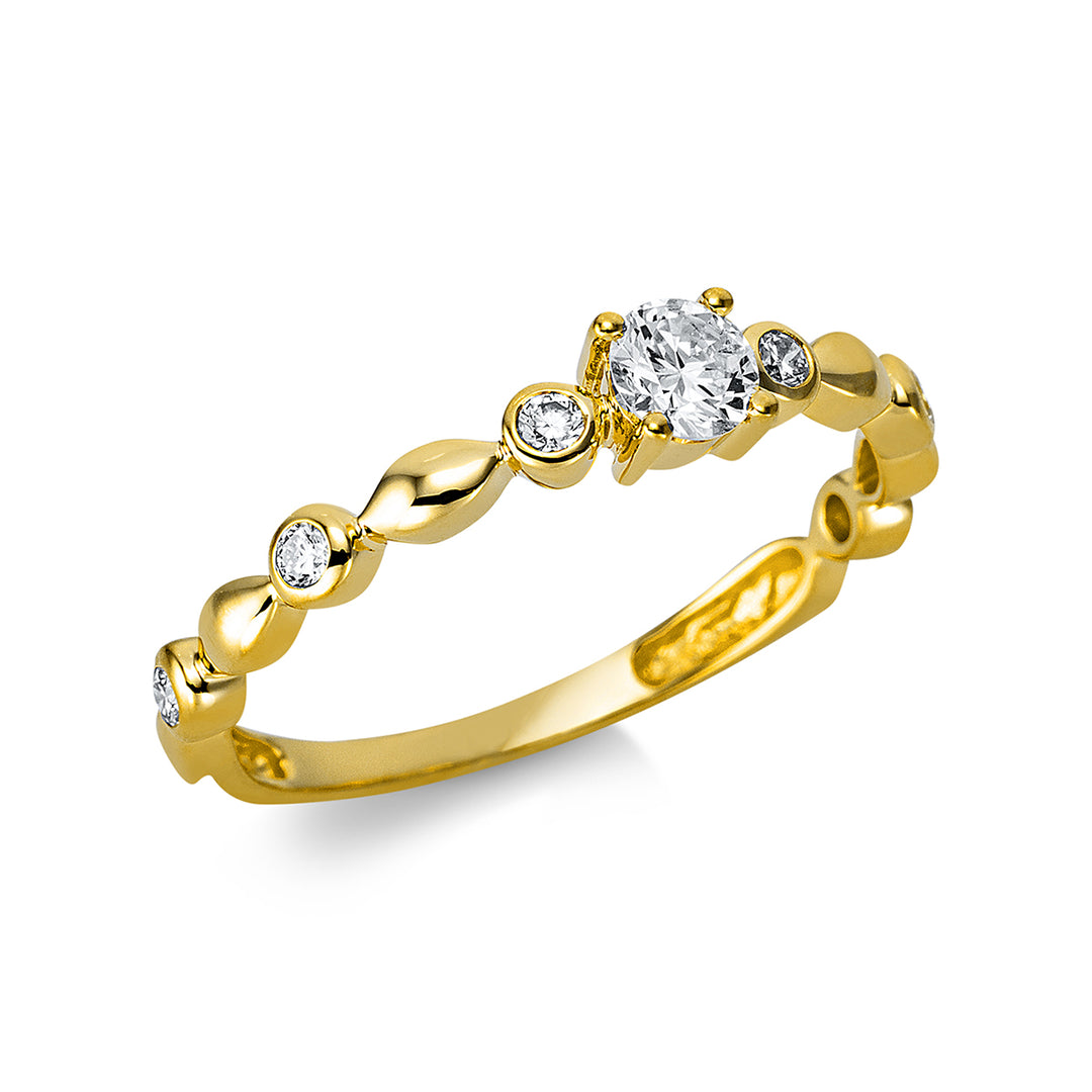 Solitaire mit Besatz Ring - 1BH88