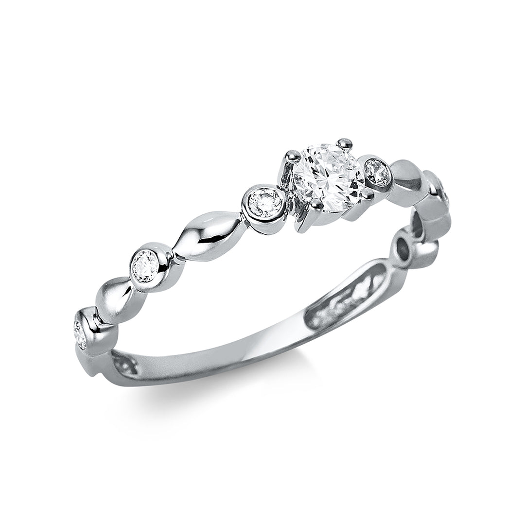 Solitaire mit Besatz Ring - 1BH88
