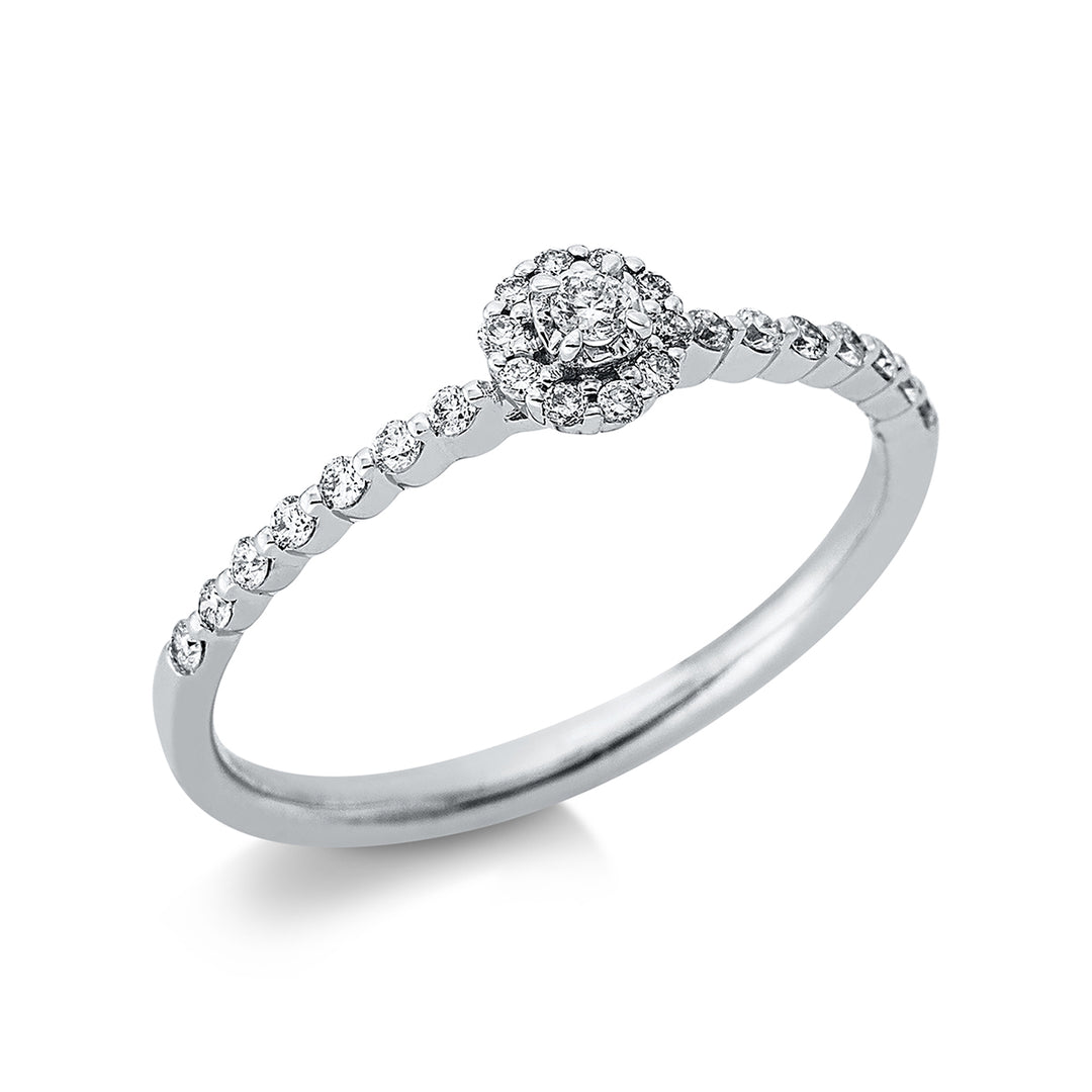 Solitaire mit Besatz Ring - 1BX13