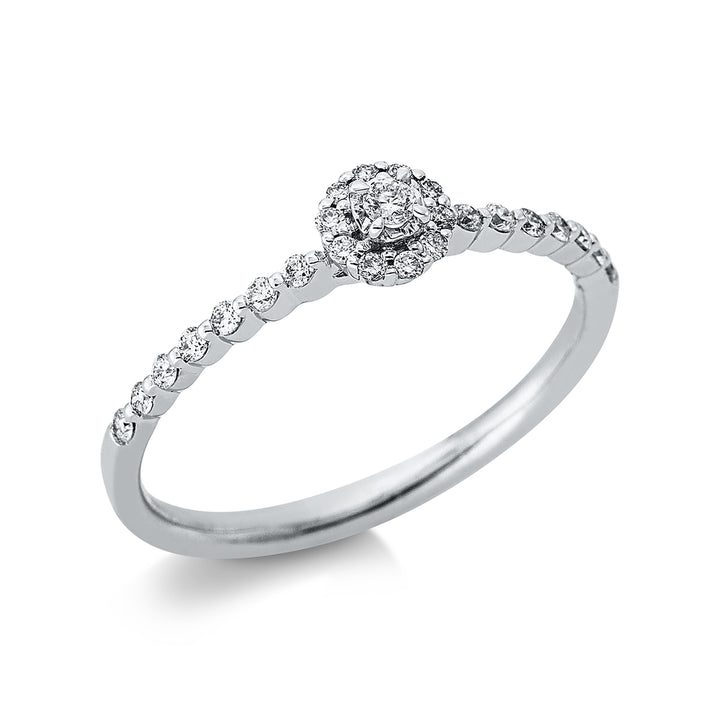 Solitaire mit Besatz Ring - 1BX13