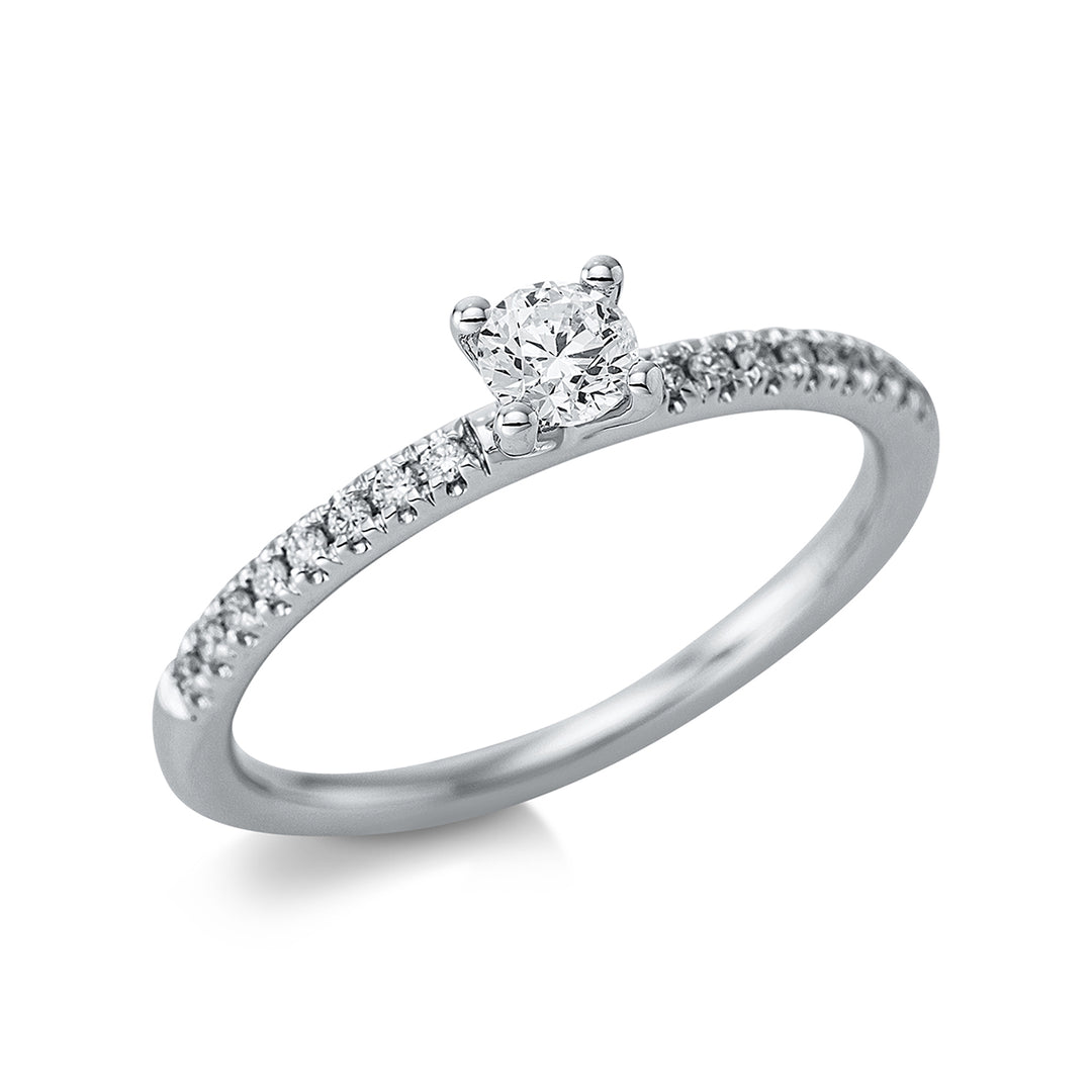 Solitaire mit Besatz Ring - 1CD16
