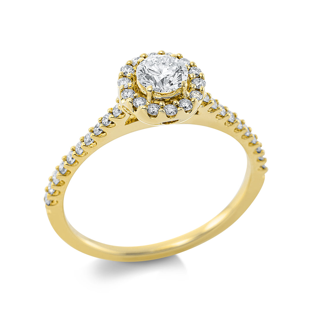 Solitaire mit Besatz Ring - 1CF33