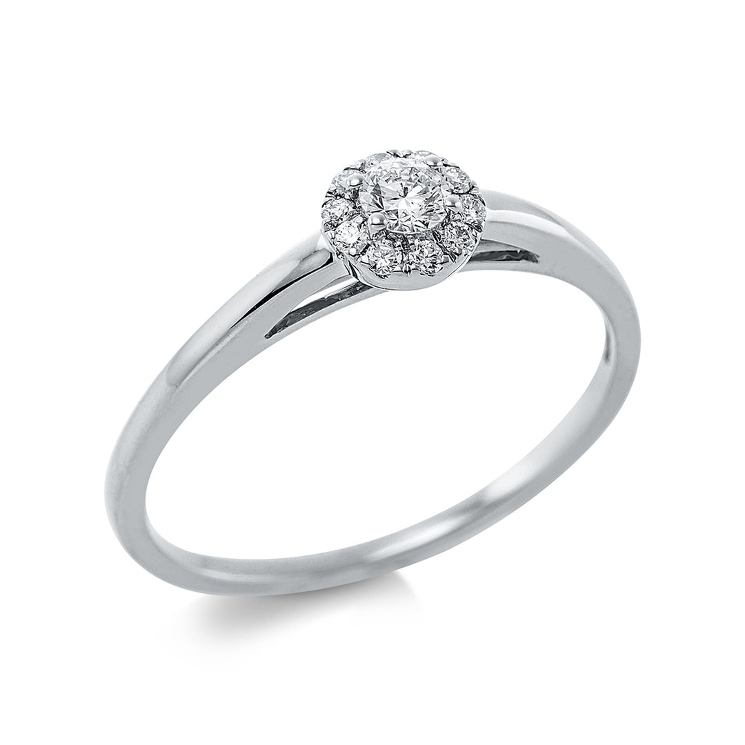 Solitaire mit Besatz Ring - 1CF41