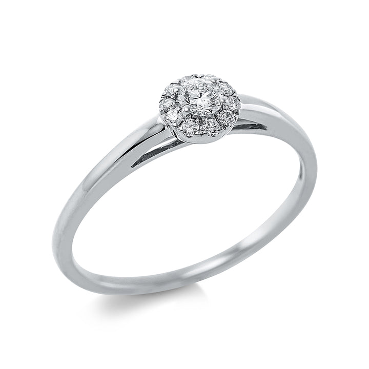 Solitaire mit Besatz Ring - 1CF41