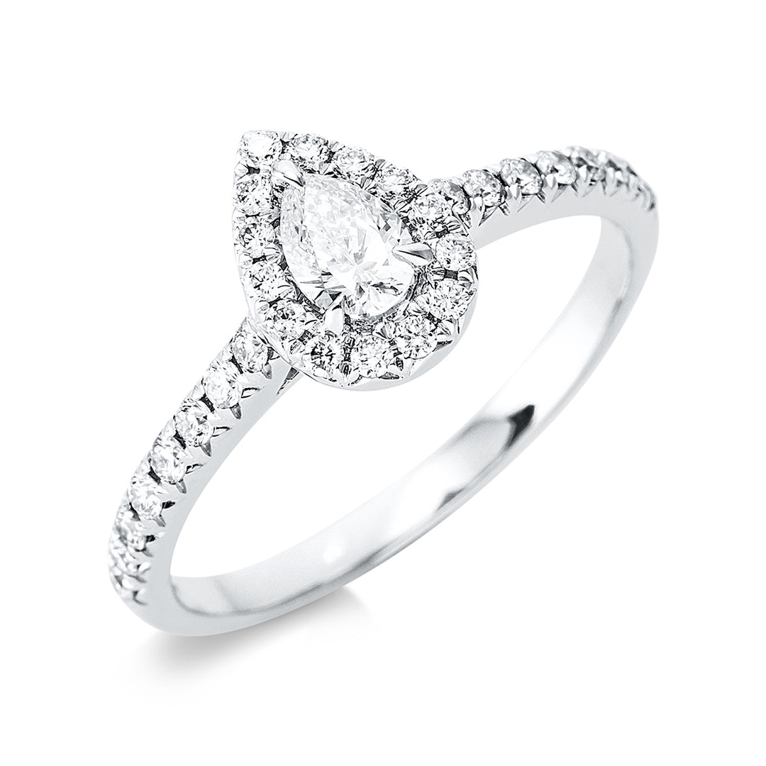 Solitaire mit Besatz Ring - 1DA71