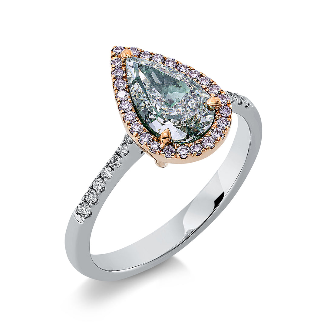 Farbiger Diamant Ring - 1DP26