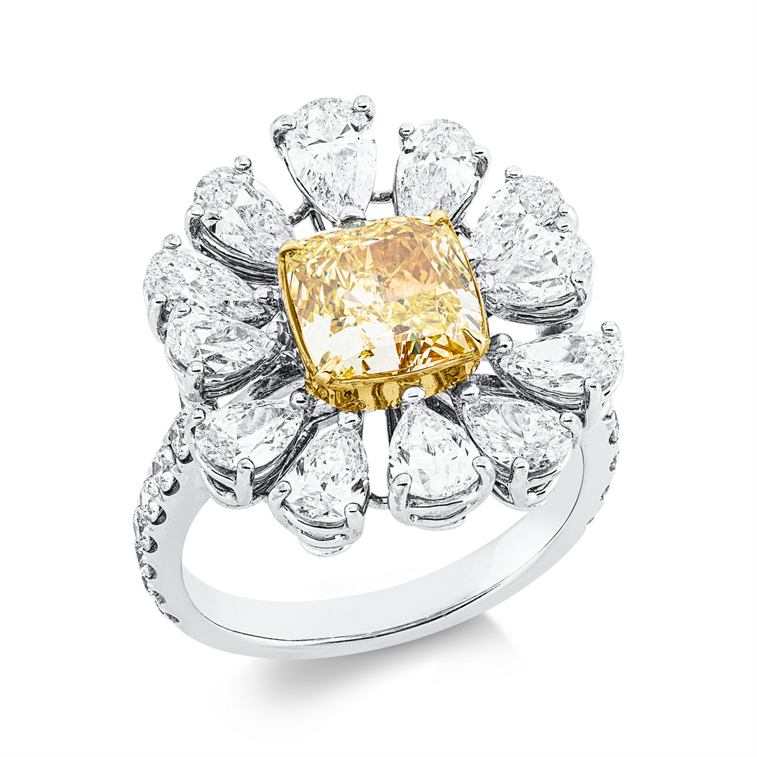 Farbiger Diamant Ring - 1DW64
