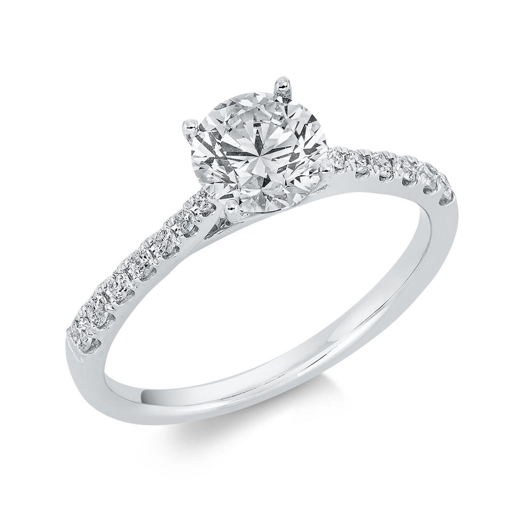 Solitaire mit Besatz Ring - 1EL73