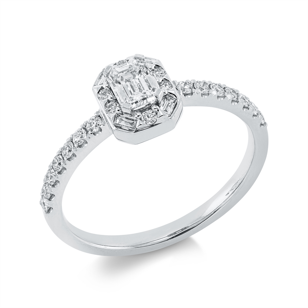 Solitaire mit Besatz Ring - 1FB83