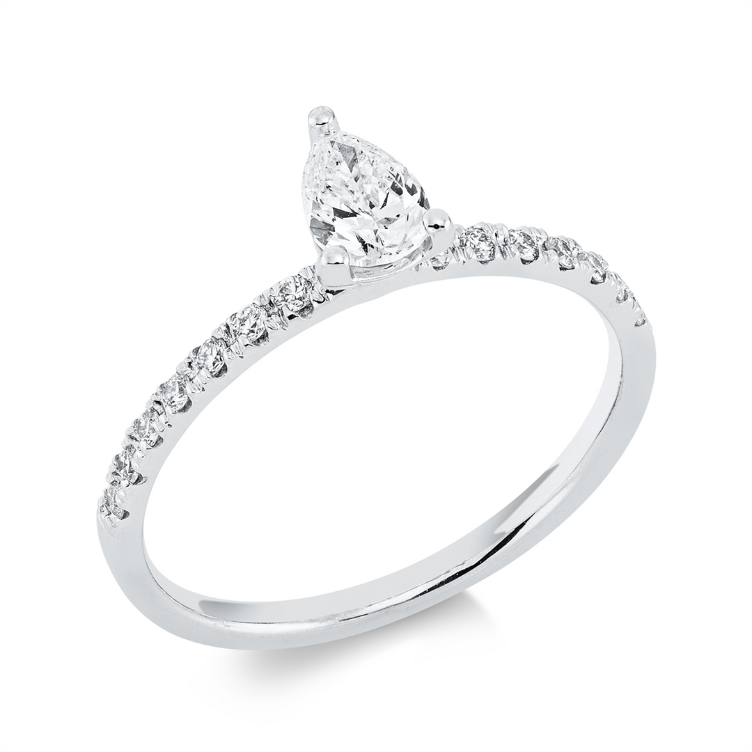 Solitaire mit Besatz Ring - 1FE63