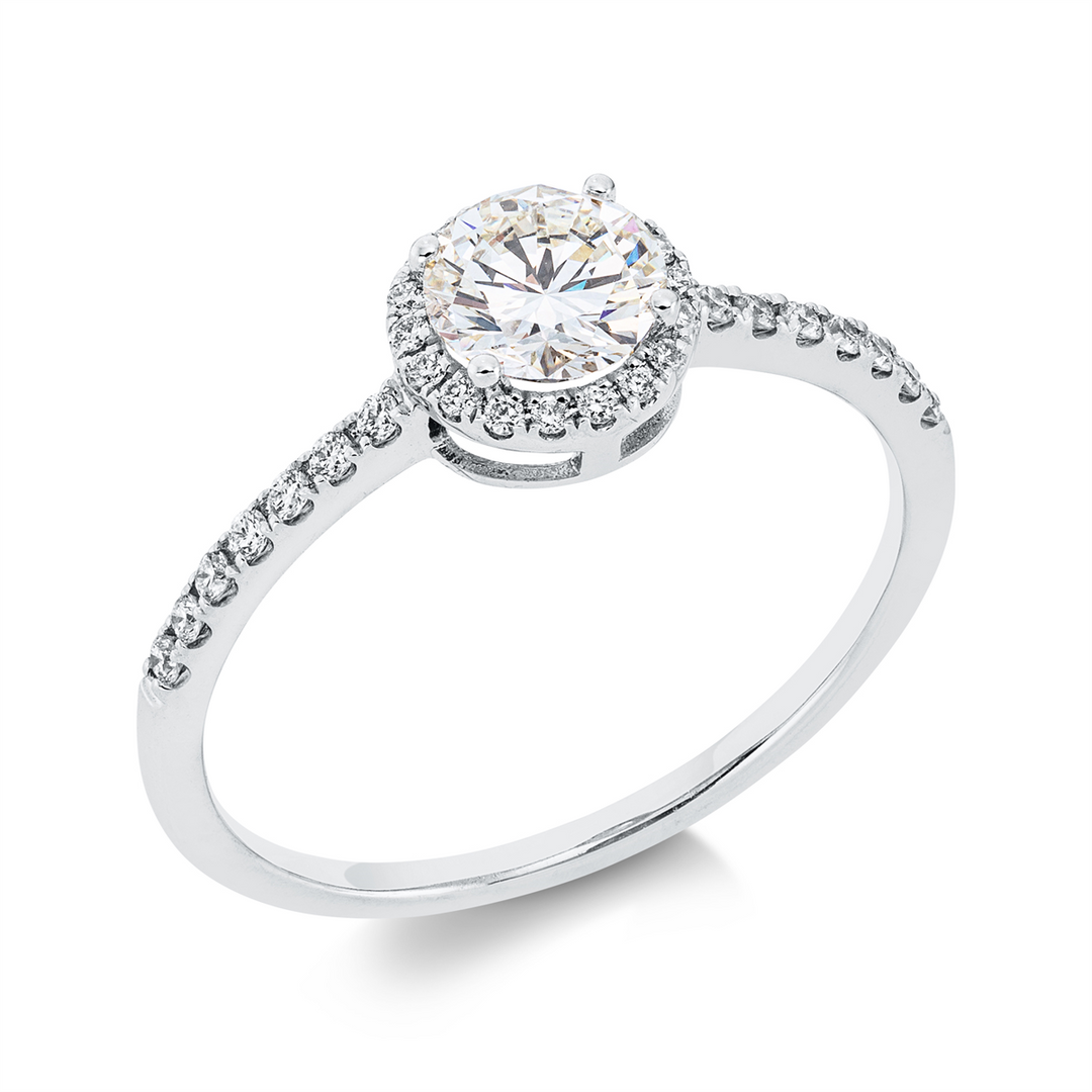 Solitaire mit Besatz Ring - 1FF61
