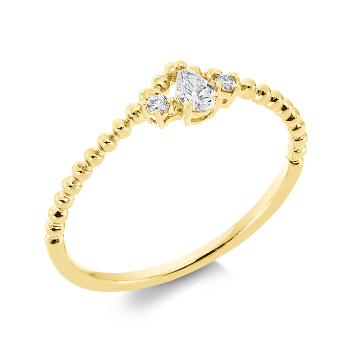 Solitaire mit Besatz Ring - 1FF79