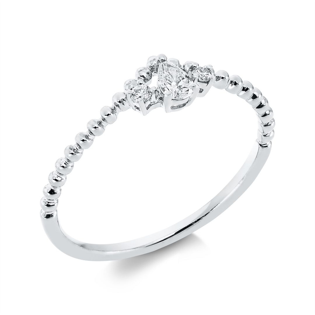 Solitaire mit Besatz Ring - 1FF79