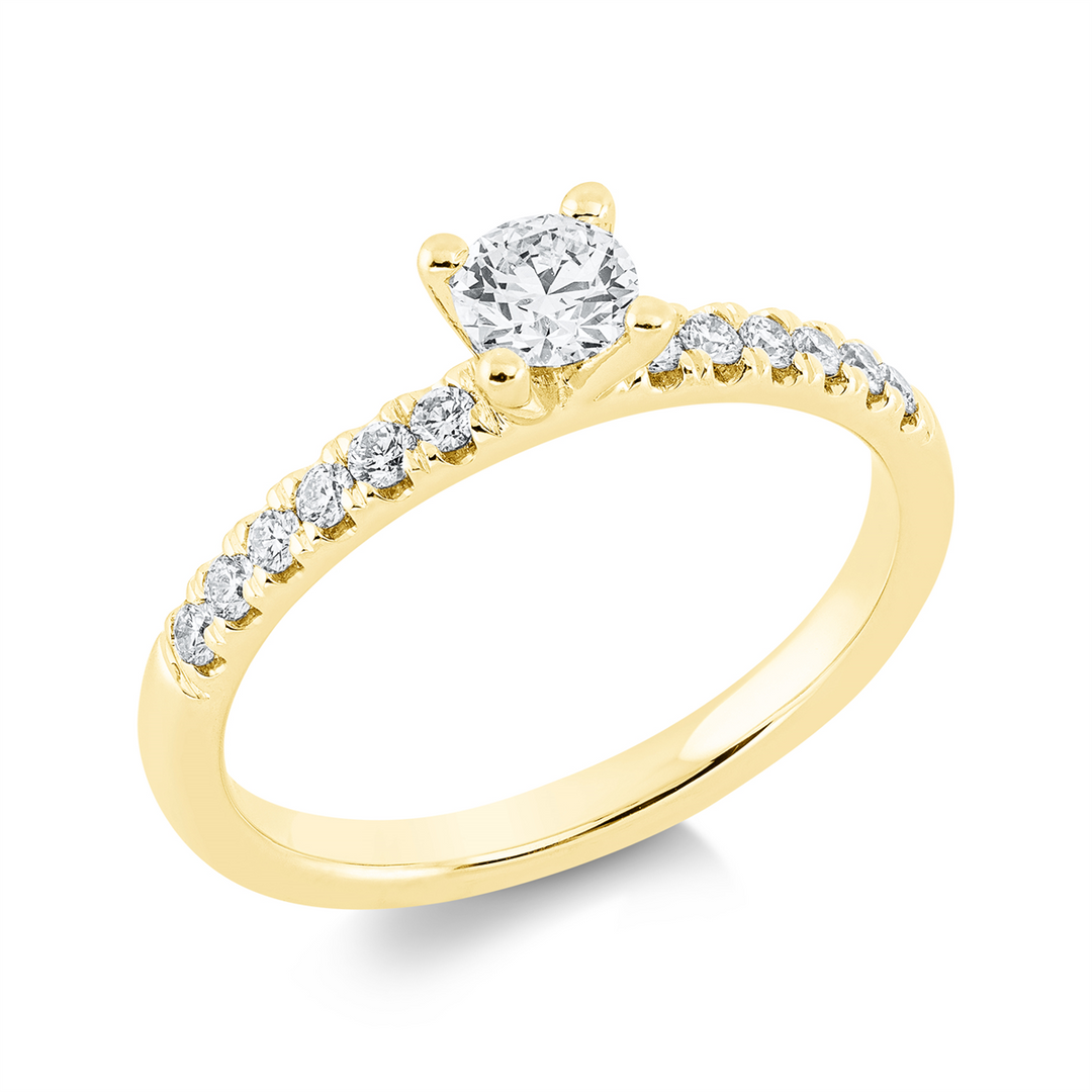 Solitaire mit Besatz Ring - 1FK98