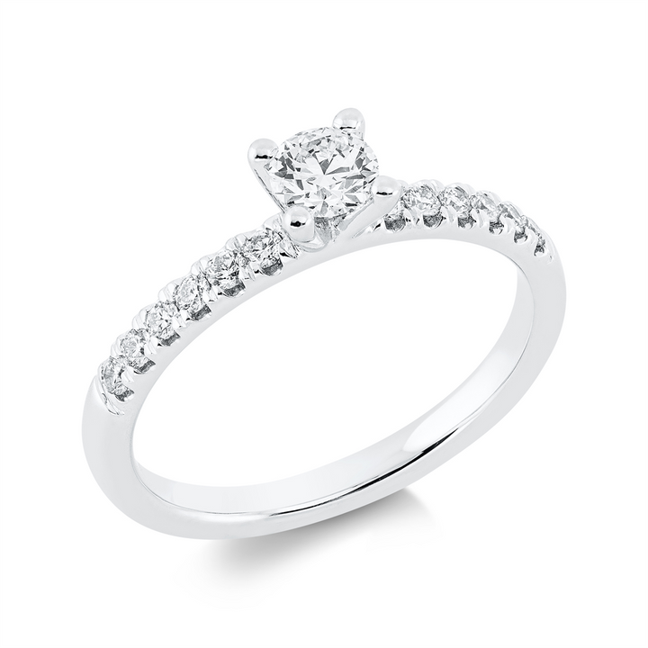 Solitaire mit Besatz Ring - 1FK98