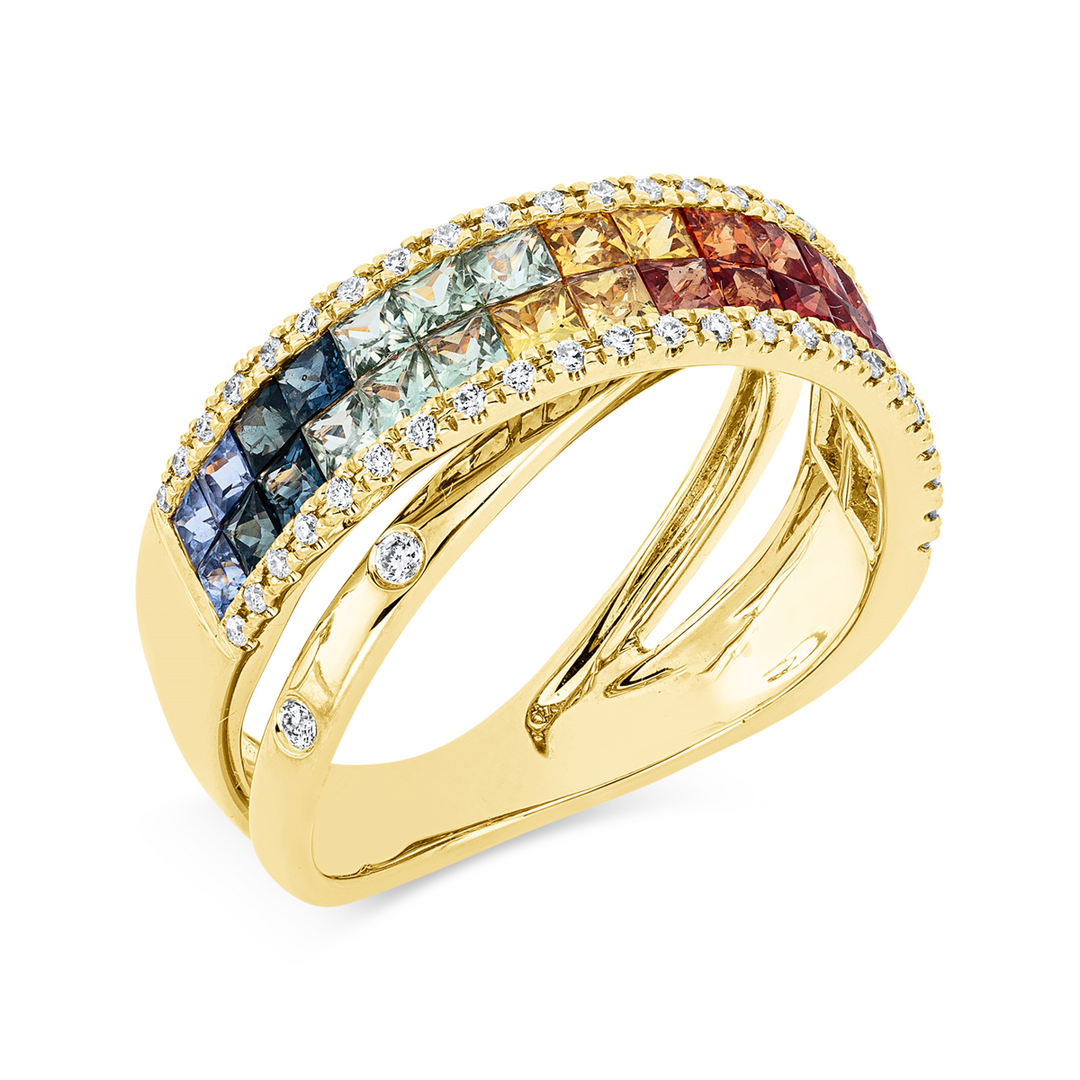 Rainbow &amp; Multicolor Ring - 1FO05