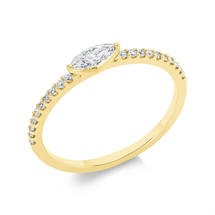 Solitaire mit Besatz Ring - 1FQ72