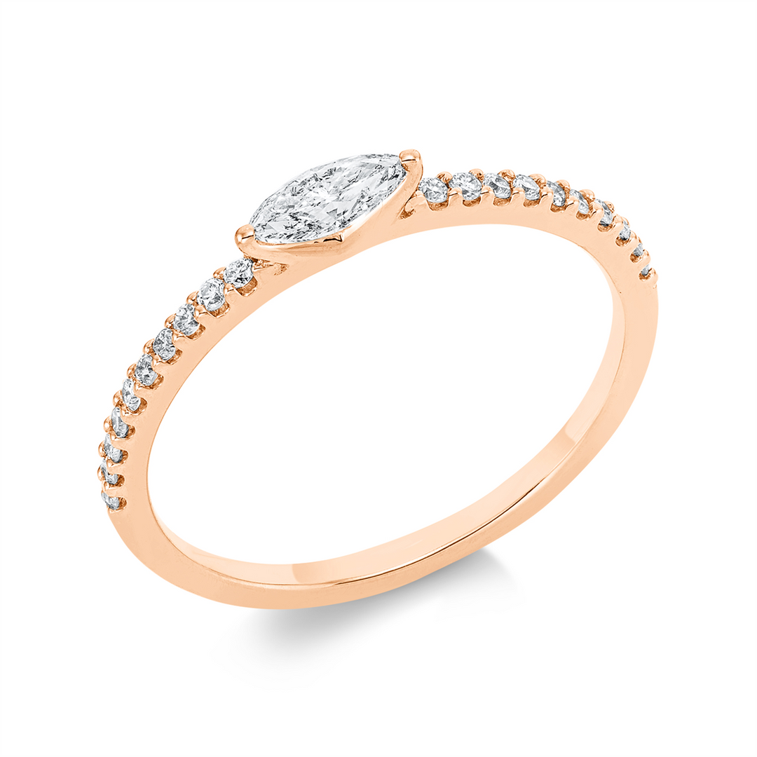 Solitaire mit Besatz Ring - 1FQ72
