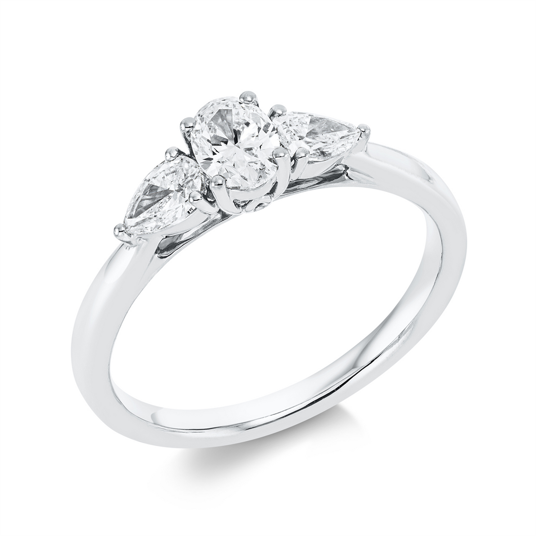 Solitaire mit Besatz Ring - 1FR14