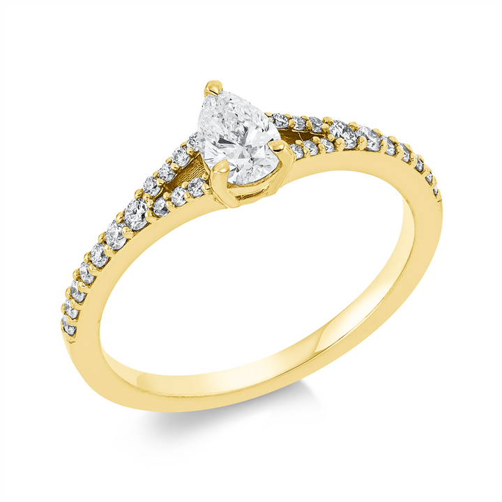 Solitaire mit Besatz Ring - 1FS06
