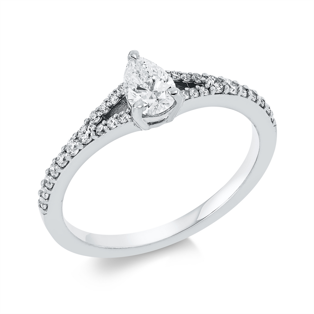 Solitaire mit Besatz Ring - 1FS06