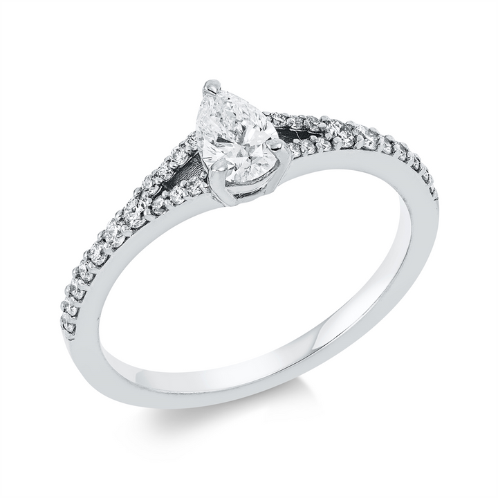Solitaire mit Besatz Ring - 1FS06