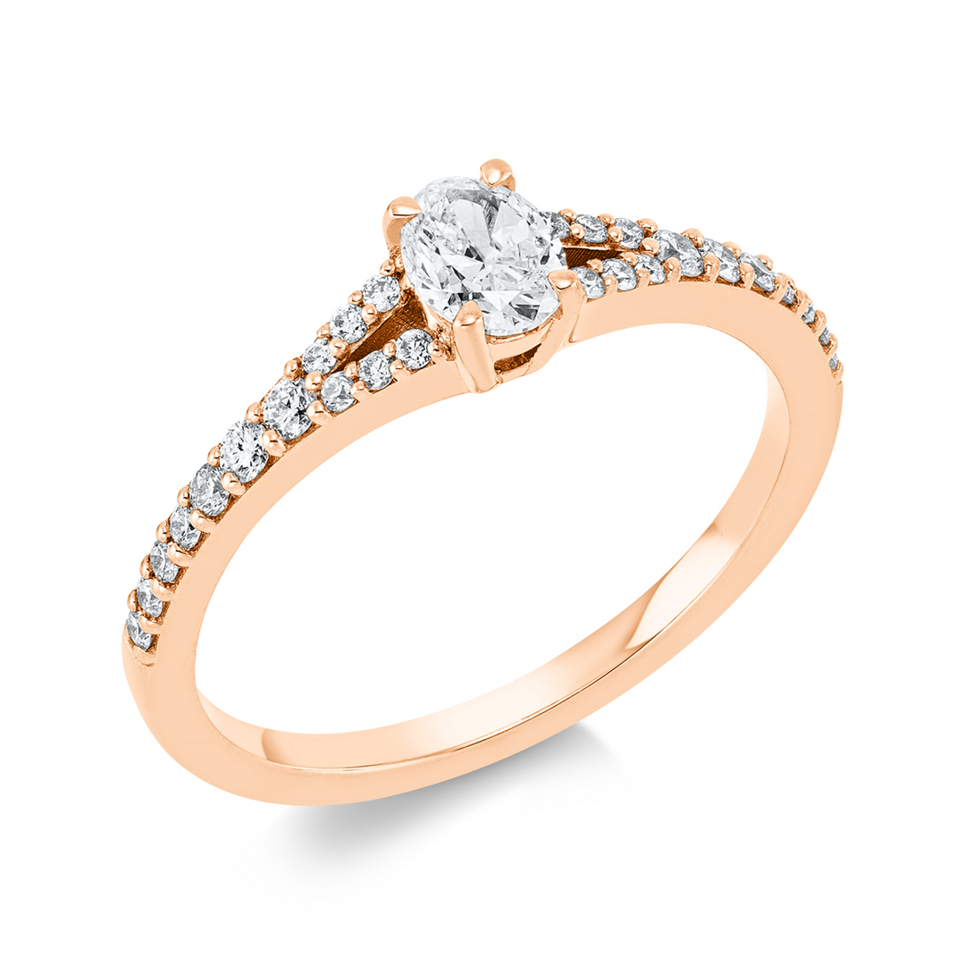Solitaire mit Besatz Ring - 1FS10