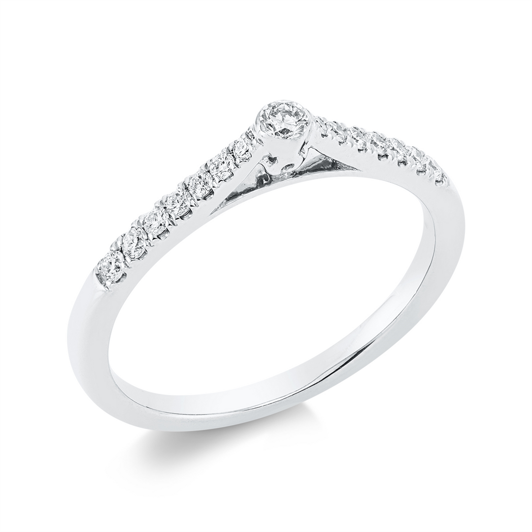 Solitaire mit Besatz Ring - 1FX64