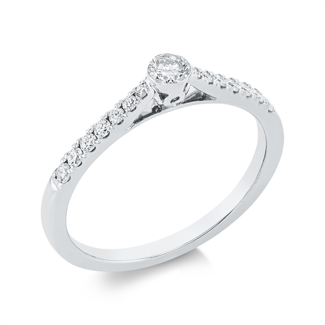 Solitaire mit Besatz Ring - 1FX65
