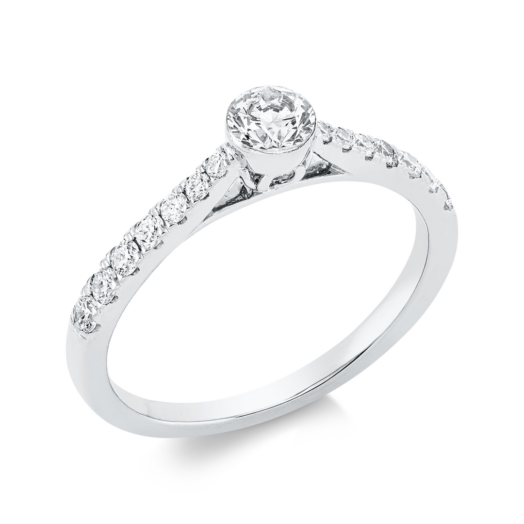 Solitaire mit Besatz Ring - 1FX68