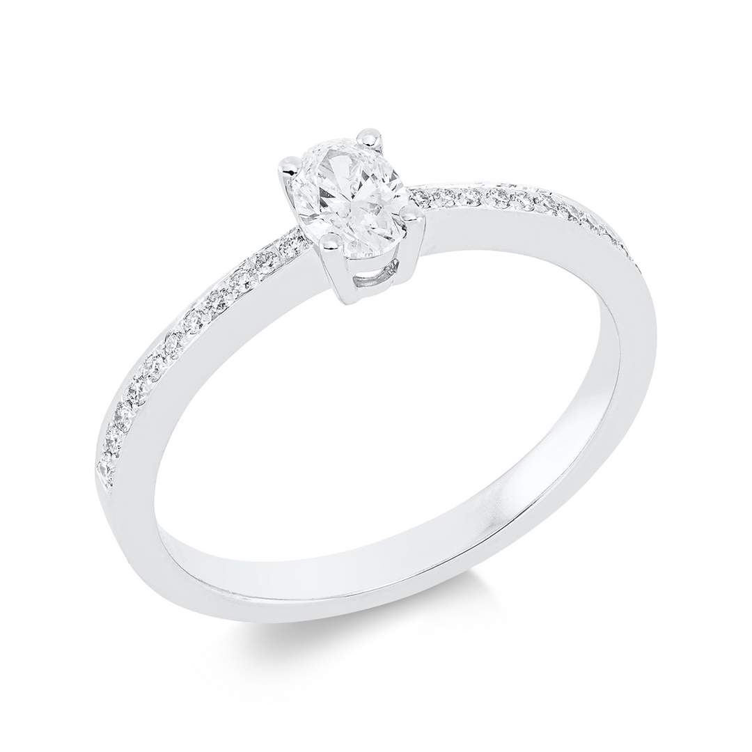 Solitaire mit Besatz Ring - 1FZ46