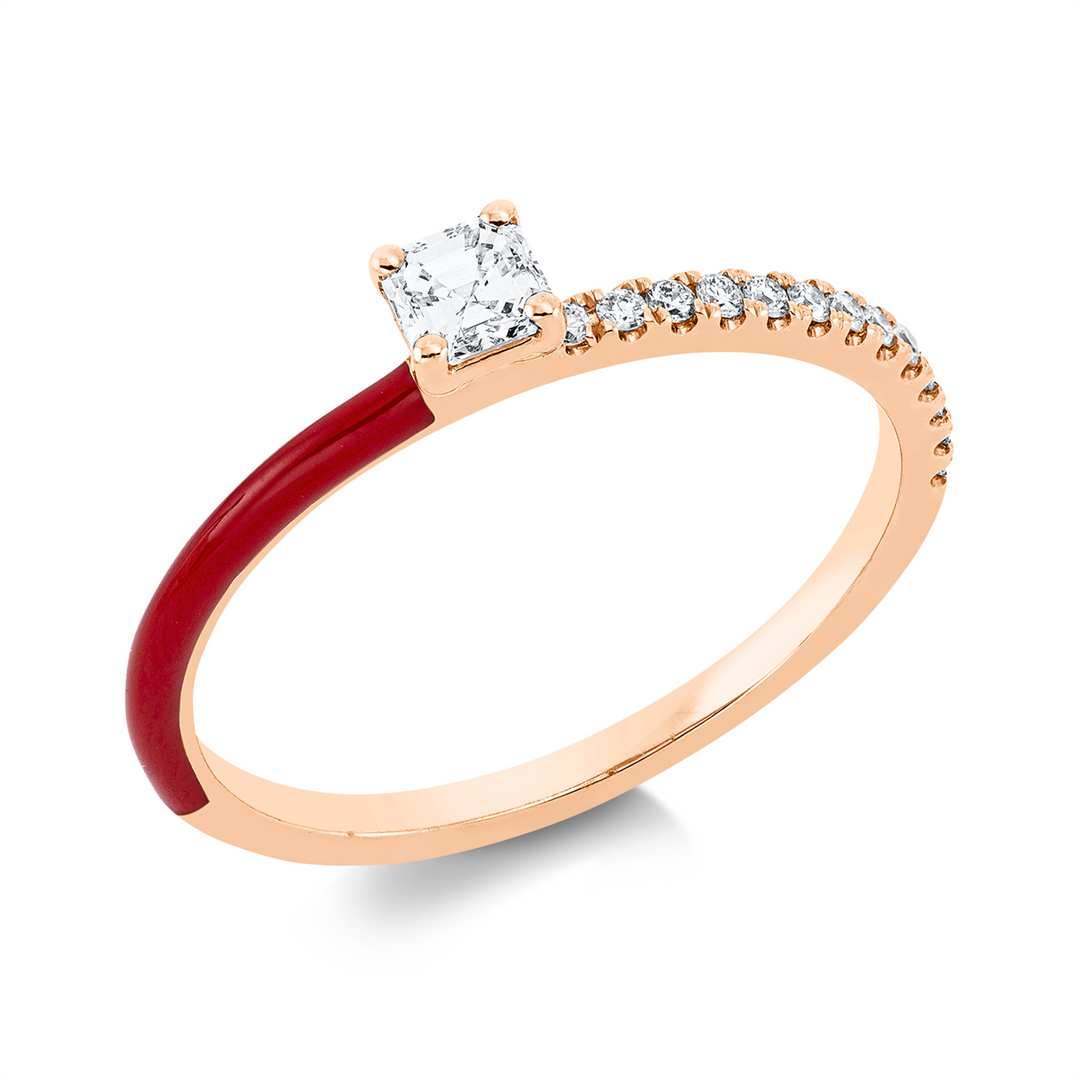 Solitaire mit Besatz Ring - 1GD20