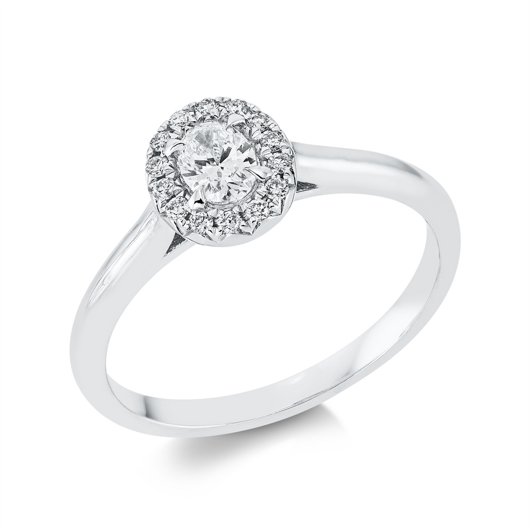 Solitaire mit Besatz Ring - 1GD71