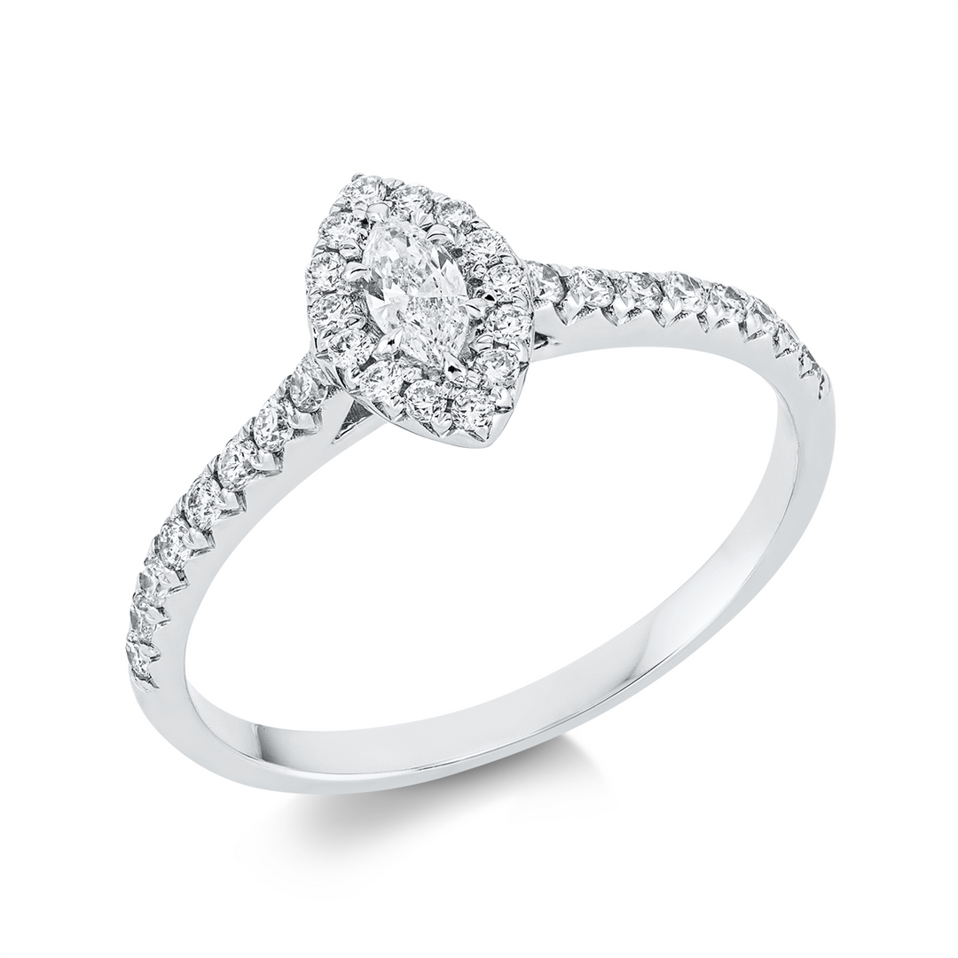 Solitaire mit Besatz Ring - 1GF65