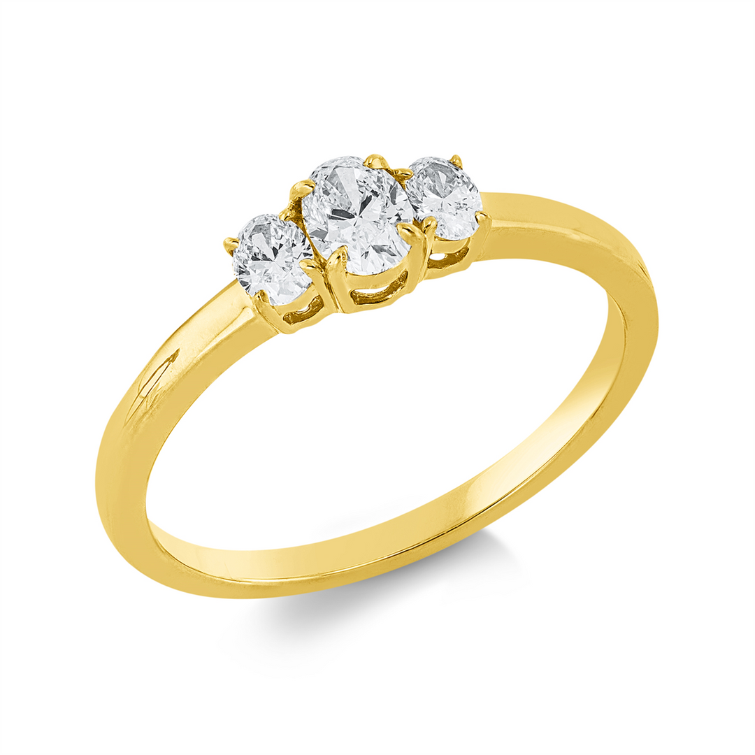 Solitaire mit Besatz Ring - 1GF66