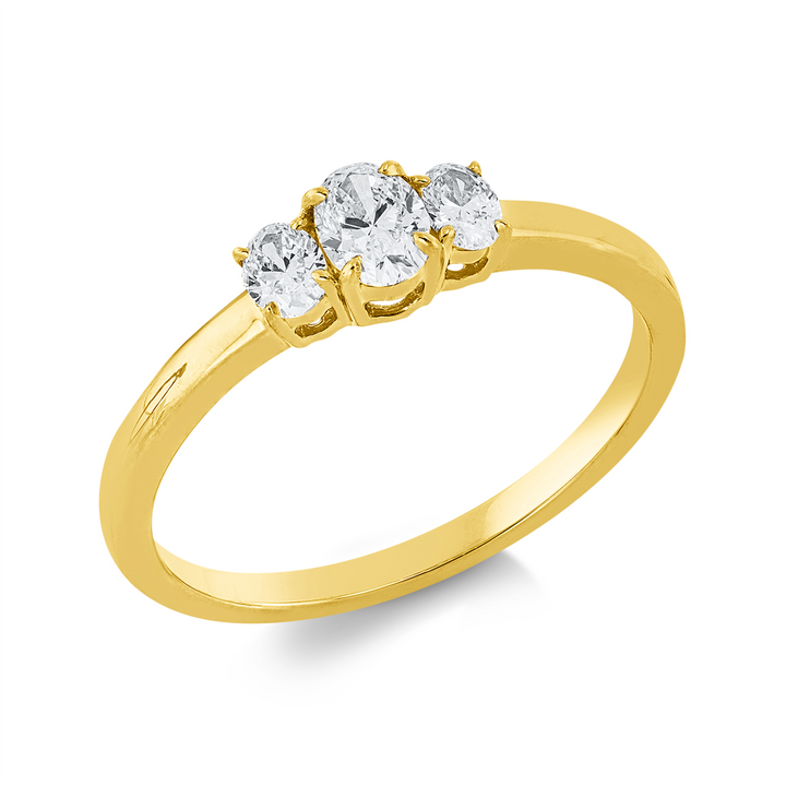 Solitaire mit Besatz Ring - 1GF66
