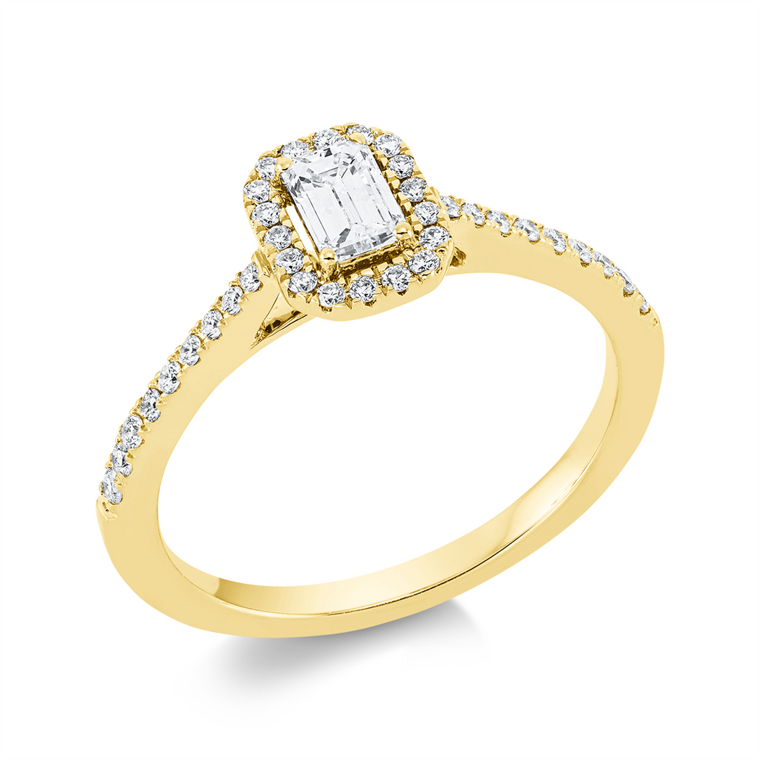 Solitaire mit Besatz Ring - 1GG87