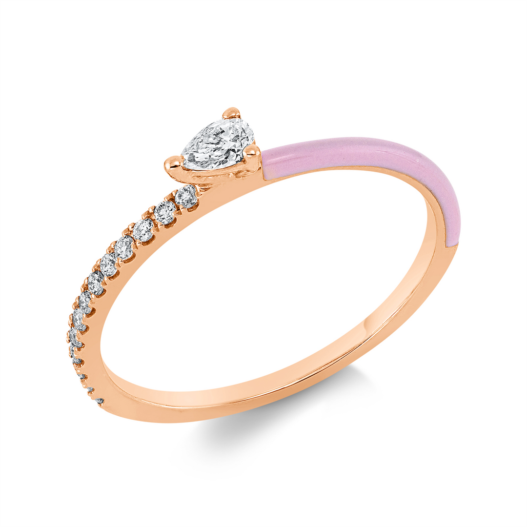 Solitaire mit Besatz Ring - 1GN16