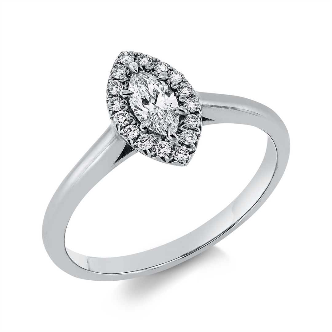 Solitaire mit Besatz Ring - 1GT87