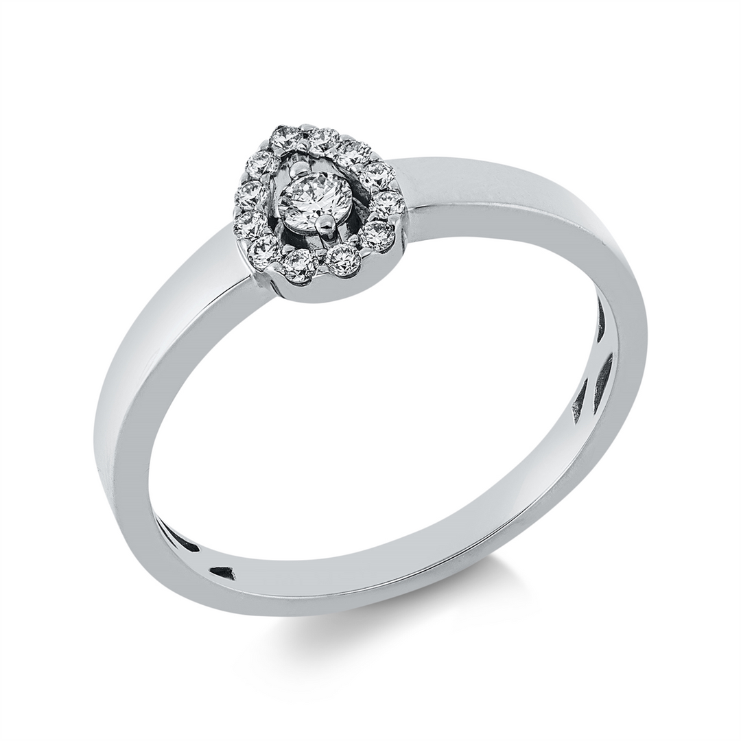 Solitaire mit Besatz Ring - 1GV40