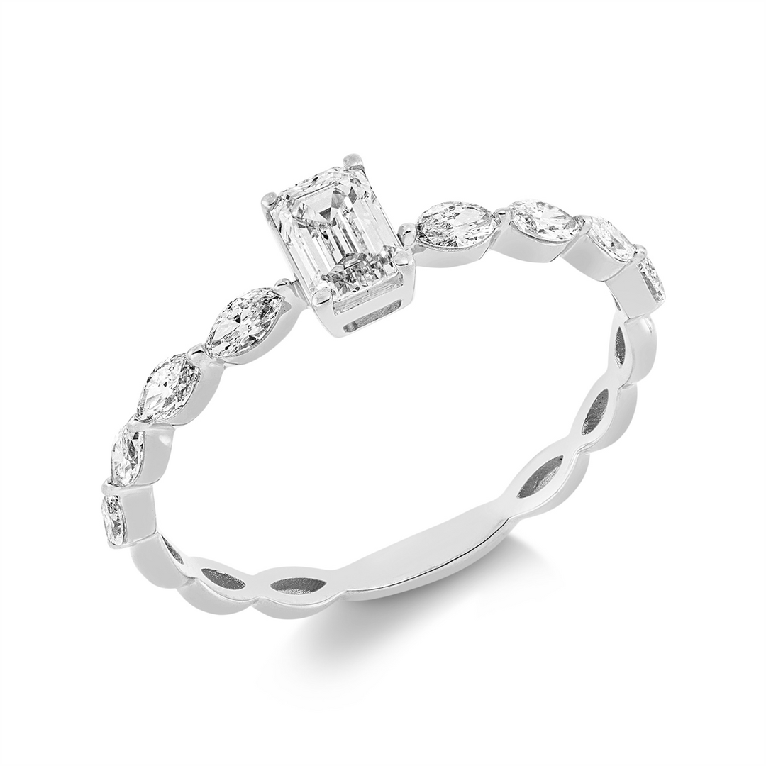 Solitaire mit Besatz Ring - 1GV65