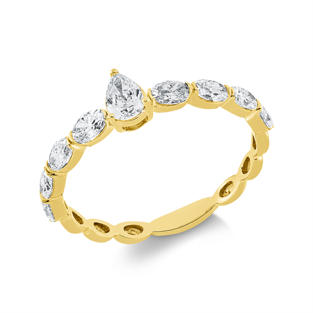 Solitaire mit Besatz Ring - 1GV75