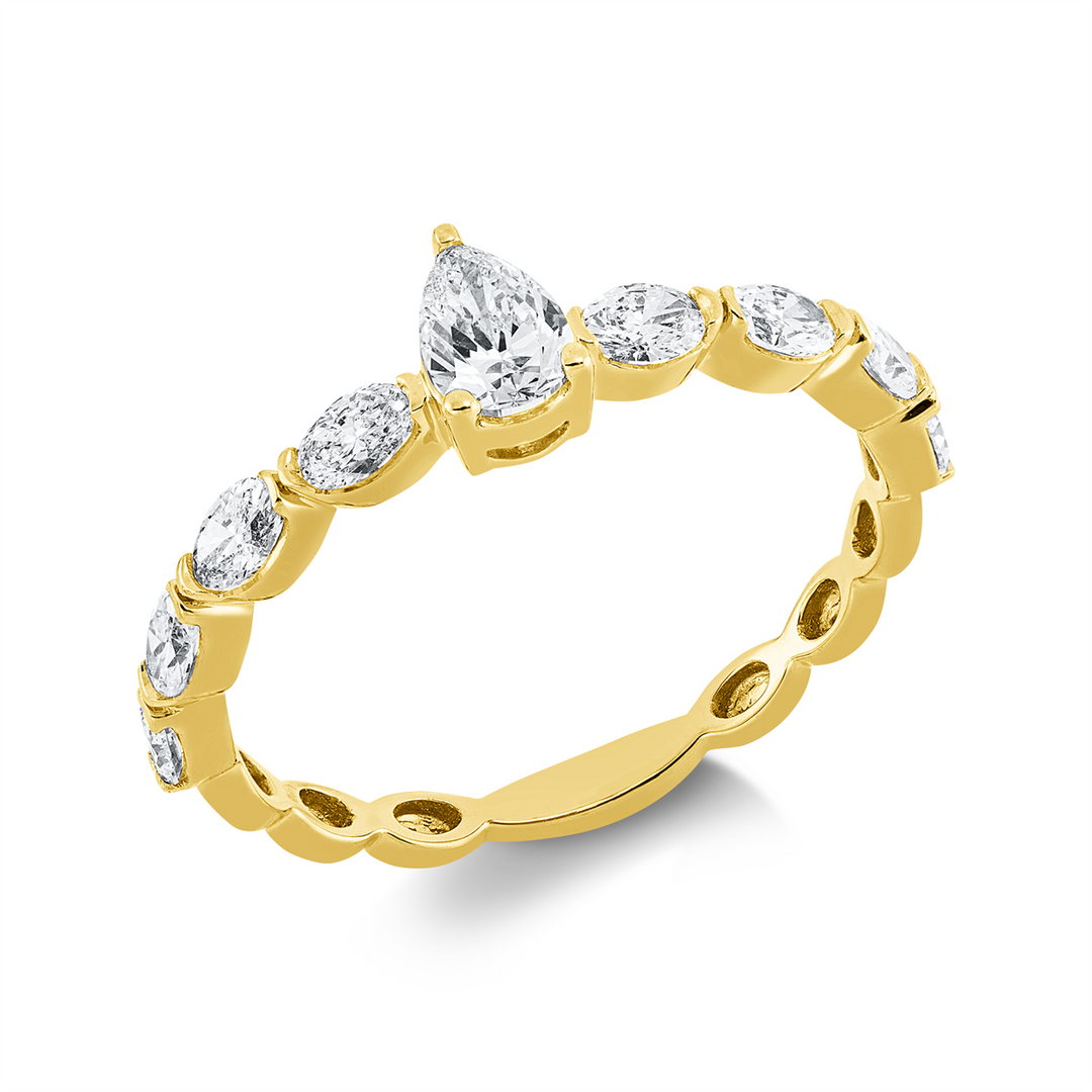Solitaire mit Besatz Ring - 1GV76